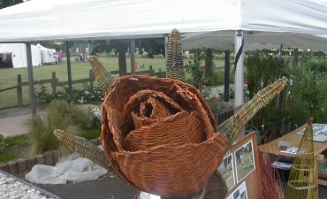 Rose réalisée pour la fête de la rose à Chamboeuf, rose toujours visible au musée de la rose de Chamboeuf